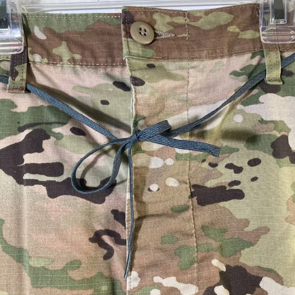 Mens Camo Cargo Cut‎ Off Shorts Green Brown Med Reg Waist 34